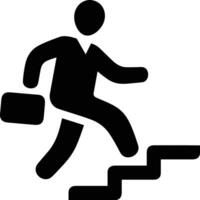 Stairs up escalator icon symbol image vector. Illustration of upstairs isolated success concept design image. vector