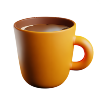 koffie kop 3d renderen icoon illustratie png