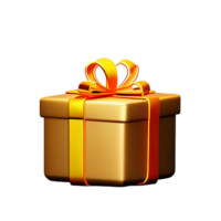 gift box 3d rendering icon illustration png