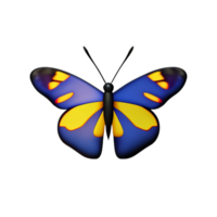 papillon 3d icône illustration png