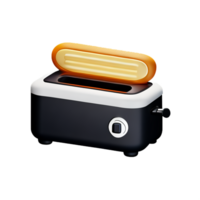 3d illustration bread toaster png