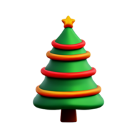 christmas 3d christmas tree with shiny ornaments png