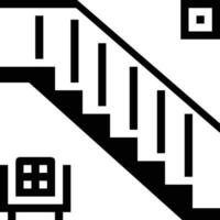 escalera arriba escalera mecánica icono símbolo imagen vector. ilustración de piso de arriba aislado éxito concepto diseño imagen. vector