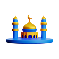 mosquée 3d icône illustration png