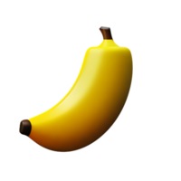 banan 3d tolkning ikon illustration png