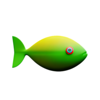 peixe 3d ícone ilustração png