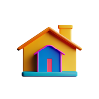 home 3d user interface icon png