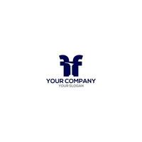 FF shoemaker tool logo design vector