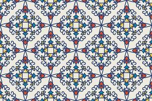 turco mezquita ventana vector sin costura modelo. Ramadán Mubarak musulmán antecedentes. tradicional Ramadán kareem mezquita modelo con oro cuadrícula mosaico. islámico ventana cuadrícula diseño de linterna formas losas.