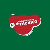 viva mexico independence day speech bubble vector