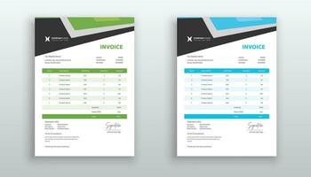 Creative modern invoice or quotation template for your business vector