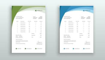 Creative modern invoice or quotation template for your business vector