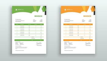 Creative modern invoice or quotation template for your business vector