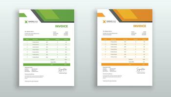 Creative modern invoice or quotation template for your business vector