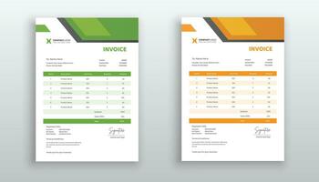 creativo moderno factura o cotización modelo para tu negocio vector