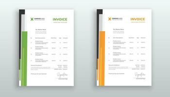 Creative modern invoice or quotation template for your business vector