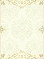Gold decorative frame. Luxury element for design template, place for text. Invitation Card. vector