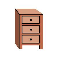 Illustration Bedside Table vector