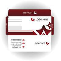 Vector corporate envelope design template.