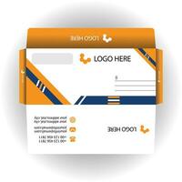 Vector corporate envelope design template.