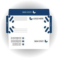 Vector corporate envelope design template.