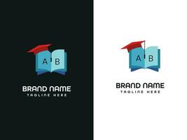 book letter logo vector