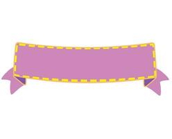 Pink ribbon for clip art cartoon style vector