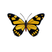 papillon 3d icône illustration png