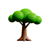 Tree 3d icon illustration png