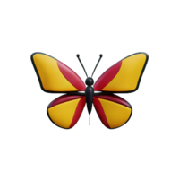 butterfly 3d icon illustration png