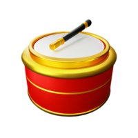 año nuevo chino icono tambor 3d render png