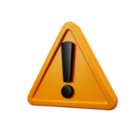 warning error 3d user interface icon png