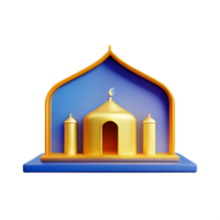 mosque 3d icon illustration png