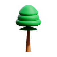 arbre 3d icône illustration png