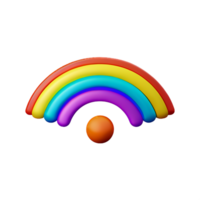 Regenbogen 3d Symbol Illustration png