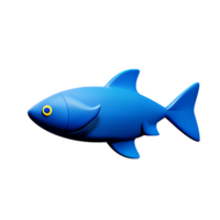 peixe 3d ícone ilustração png