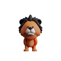 lion 3d icon illustration png