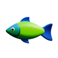 pescado 3d icono ilustración png