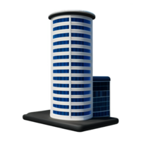 building 3d rendering icon illustration png