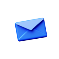 correo electrónico 3d representación icono ilustración png