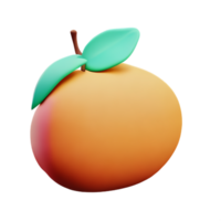 Mango 3d Rendern Symbol Illustration png