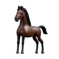 caballo 3d representación icono ilustración png