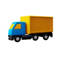 caminhão 3d Renderização ícone ilustração png