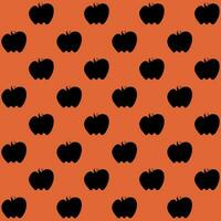 Simple Halloween seamless pattern with black pattern vector