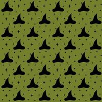 Simple Halloween seamless pattern with black pattern vector