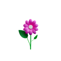 floral 3d icon illustration png