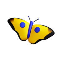 butterfly 3d icon illustration png