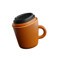 café 3d icono ilustración png