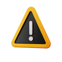 warning error 3d user interface icon png