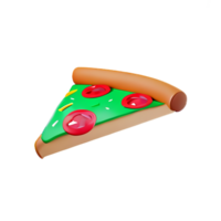 pizza 3d ícone ilustração png